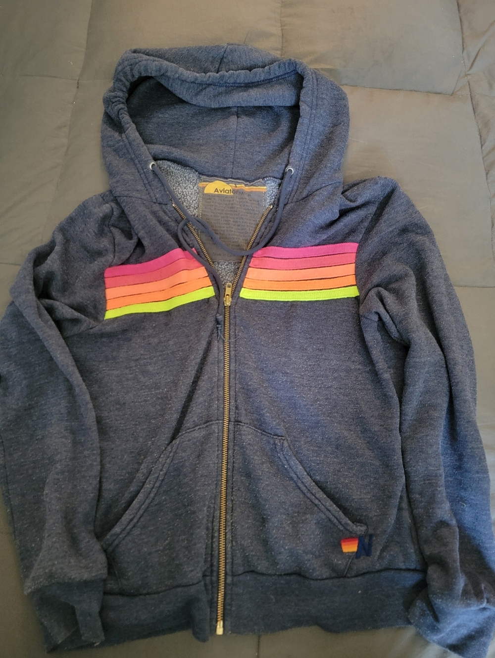 Aviator Nation Rainbow Five Stripes Small